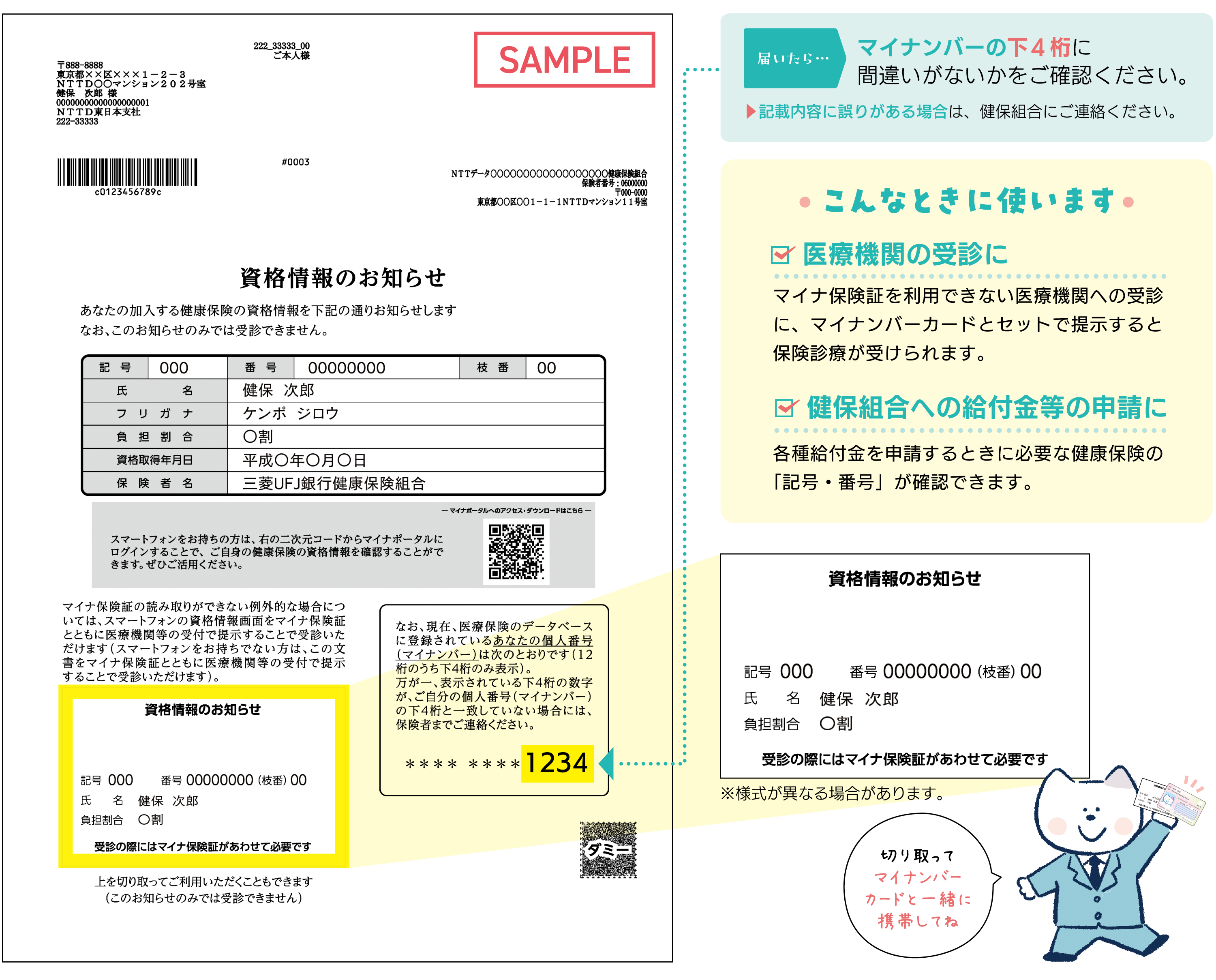 資格情報のお知らせ